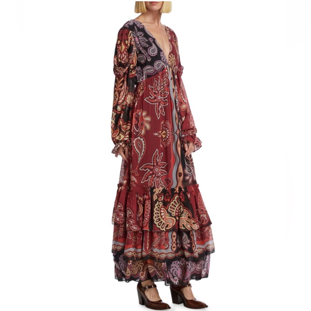 FARM RIO Sweet Mermaids Paisley Maxi Dress